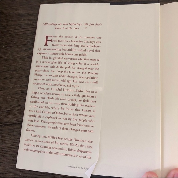 The Five People You Meet in Heaven by: Mitch Albom hardback book - Picture 2 of 6